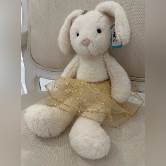 Retired NWT Large Glistening Belle Bunny Rare Jellycat Collector Item Authentic - Picture 6 of 15